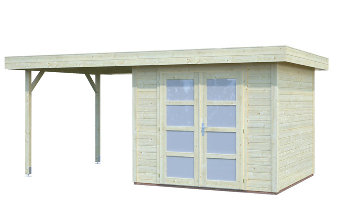 Palmako Lars 2 haveskur 6 + 5,9 m² - 250 x 290 cm